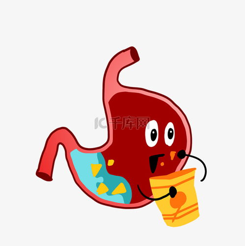 吃面包食物的胃插画素材图片免费下载千库网