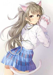 猫耳娘动漫美少女手机壁纸图片