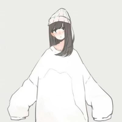 手绘情侣头像一男一女瞬间的卡通动漫头像我要个性网